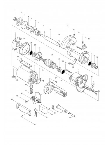 Vue éclatée Makita 9105#01