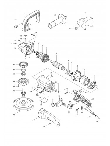 Vue éclatée Makita 9227CB#01