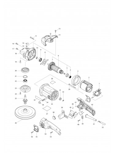 Vue éclatée Makita 9237CB#01