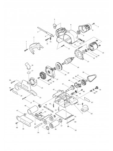 Vue éclatée Makita 9403#01