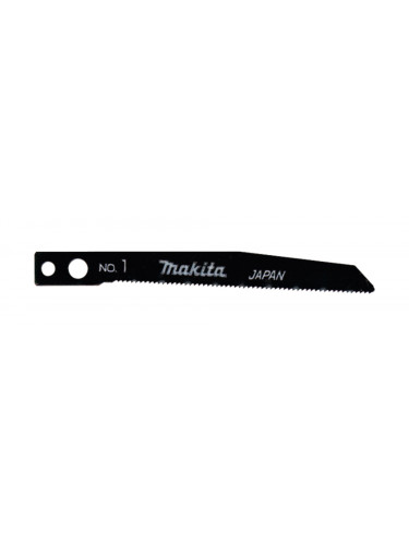 Lame métal (1 à 3 mm), inox (0,5 à 3 mm), alu (1 à 3 mm) et PVC (1 à 6 mm) Makita
