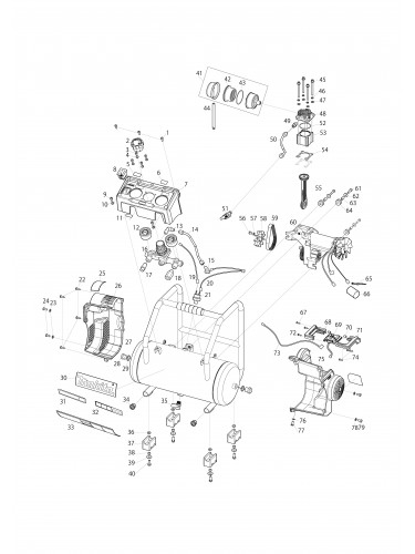 Vue éclatée Makita AC001G#01