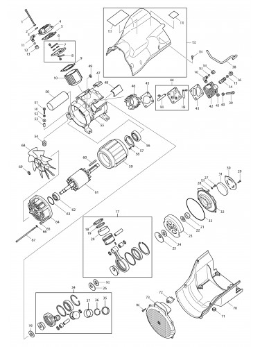 Vue éclatée Makita AC310H#01