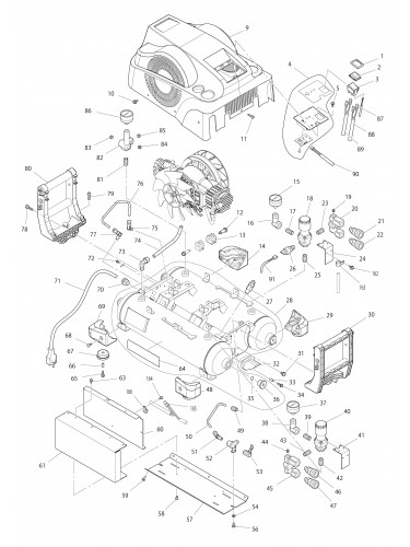 Vue éclatée Makita AC320H#01