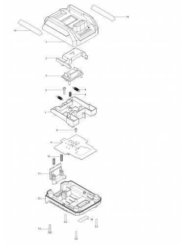 Vue éclatée Makita ADP10#01