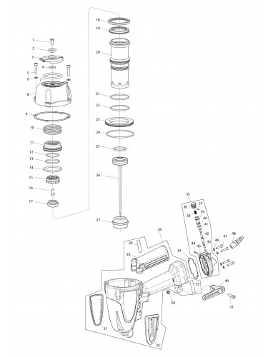 Vue éclatée Makita AF635#01