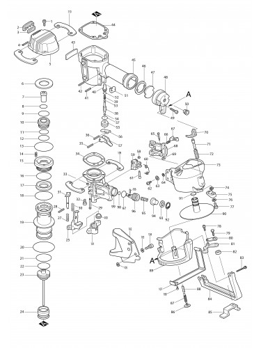 Vue éclatée Makita AN451#01