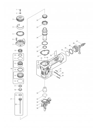 Vue éclatée Makita AN510H#01