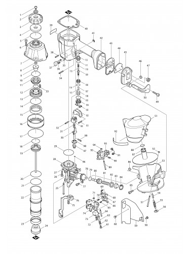 Vue éclatée Makita AN611#01