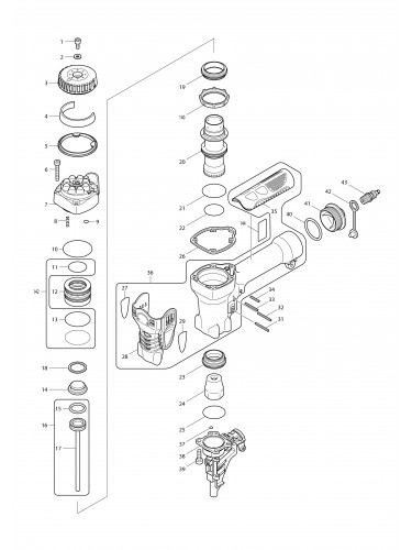 Vue éclatée Makita AN620H#01