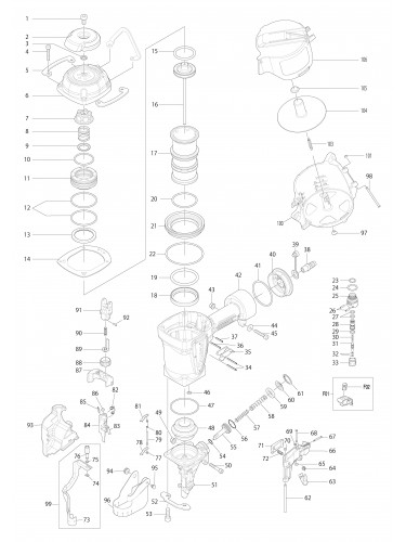 Vue éclatée Makita AN760#01
