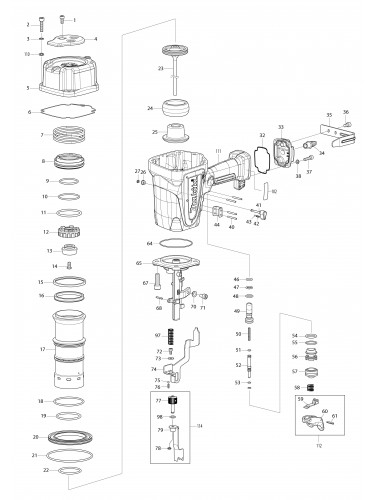 Vue éclatée Makita AN924#01
