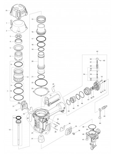 Vue éclatée Makita AN935H#01