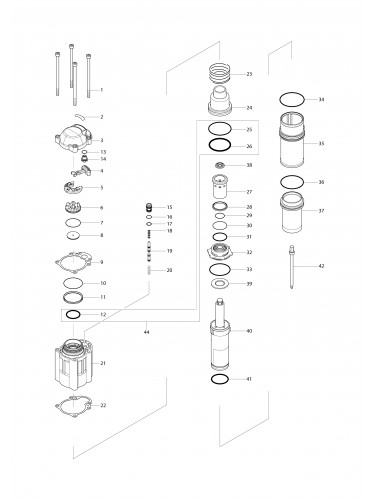 Vue éclatée Makita AR411HR#01