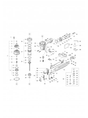 Vue éclatée Makita AT1150A#01