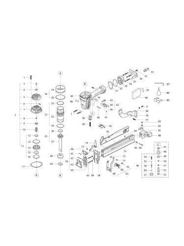 Vue éclatée Makita AT2550A#01