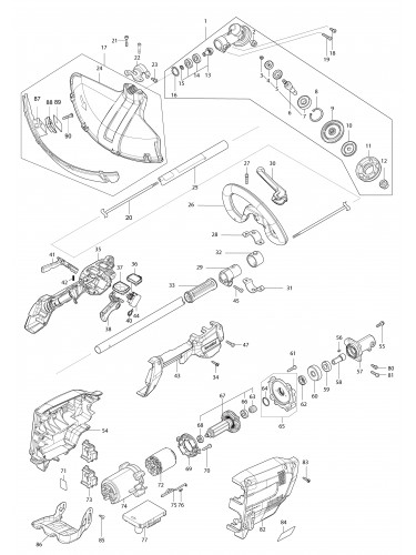 Vue éclatée Makita AT3726L#01