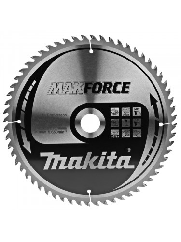 Lames carbures ''MakForce'', pour bois, pour scies circulaires Makita