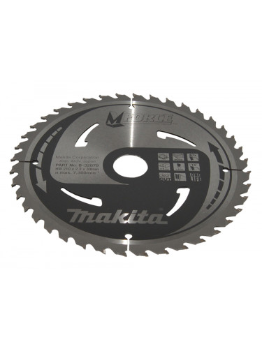 Lame de scie circulaire, M-Force T.C.T, 210 x 30 mm, 40 dents Makita