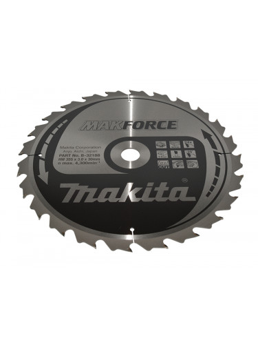 Lame de scie circulaire, Makforce T.C.T, 355 x 30 mm, 24 dents Makita