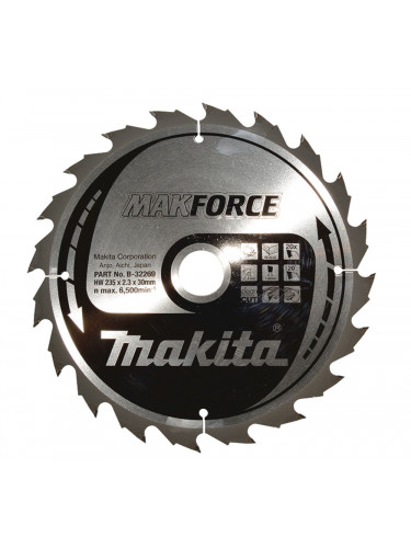 Lames carbures ''MakForce'', pour bois, pour scies circulaires Makita