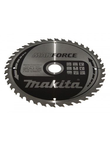 Lames carbures ''MakForce'', pour bois, pour scies circulaires Makita