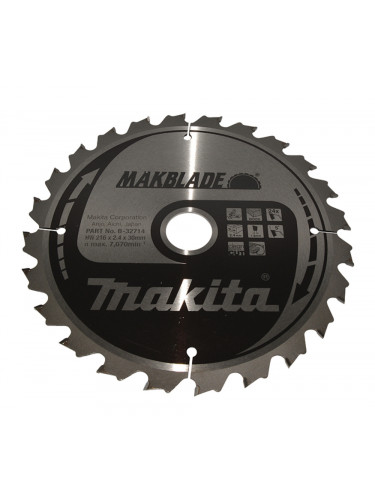 Lame de scie circulaire, Makblade T.C.T, 216 x 30 mm, 24 dents Makita