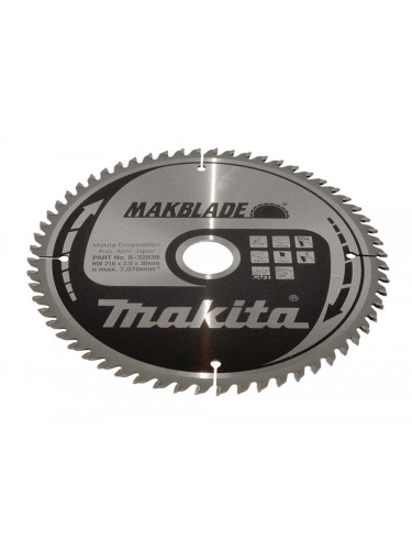 Lames carbure ''Makblade'' Bois, pour scies radiales et à onglets Makita