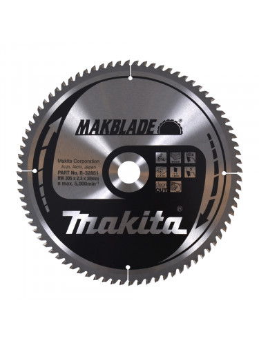 Lame de scie circulaire, Makblade T.C.T, 305 x 30 mm, 80 dents Makita