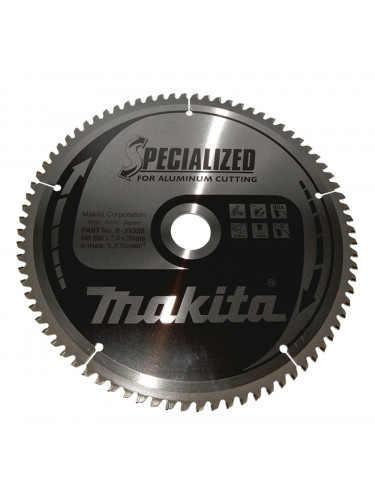 Lames carbure ''Specialized'' pour aluminium, pour scies radiale et à onglets Makita