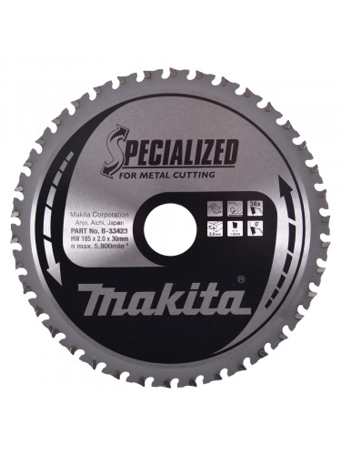Lame de scie circulaire, alliage T.C.T spécialisé, 185 x 30 mm, 38 dents Makita