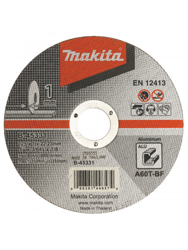 Disques à tronçonner aluminium pour meuleuses Makita