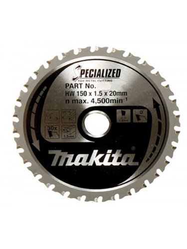 Lame de scie circulaire, alliage T.C.T spécialisé, 150 x 20 mm, 32 dents Makita