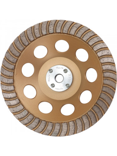 Plateau de ponçage diamant à faibles vibrations (travaux de finition) pour meuleuses Ø 125 et 230 mm  Makita