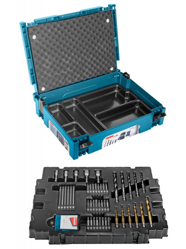 Coffret ensemble accessoires 56 pièces en coffret MAKPAC Makita