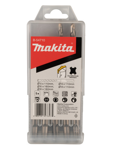 Coffret 5 Forets SDS-Plus 2 taillants Standard Makita