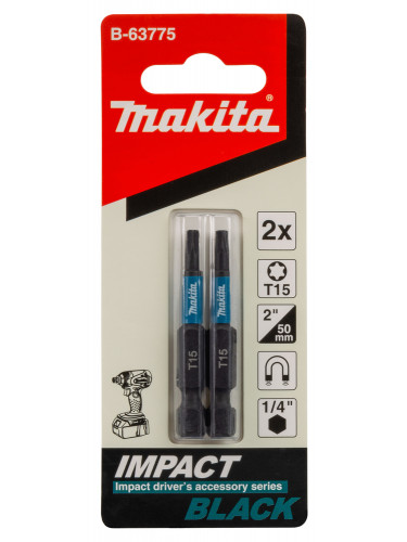 Embouts Impact Black 50 mm TORX® (T), Hexa 1/4'' Makita