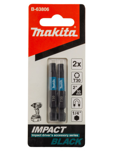 Embouts Impact Black 50 mm TORX® (T), Hexa 1/4'' Makita