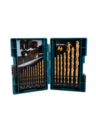Coffrets de 19 Forets à métaux HSS-TiN Makita