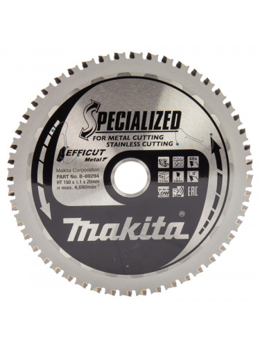 Lame de scie circulaire, T.C.T Efficut, 150 x 20 mm, 48 dents Makita