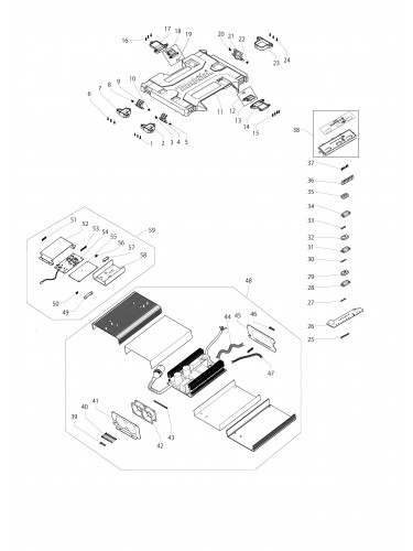 Vue éclatée Makita BAC01#01