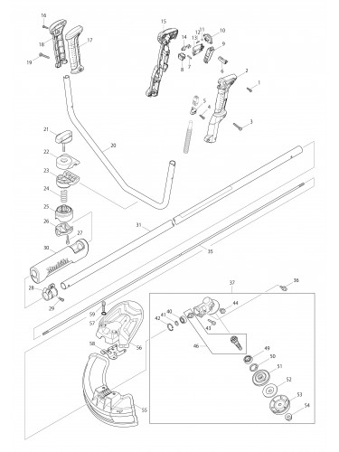 Vue éclatée Makita BBC231U#01