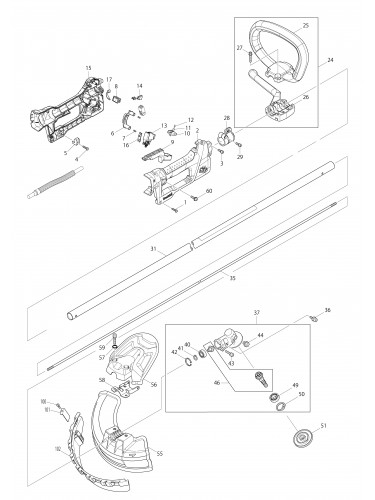 Vue éclatée Makita BC300LD#01