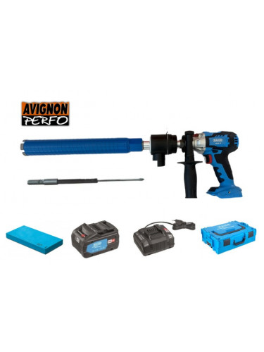 PACK CAROTTEUSE SANS FIL BAIER ABDB 82 + COURONNE + PLAQUE D'AFFUTAGE 