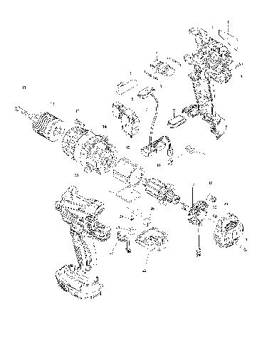 PIECES DETACHEES PERCEUSE VISSEUSE MAKITA BDF448RFE
