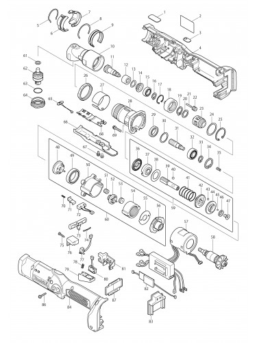 Vue éclatée Makita BFL301F#01
