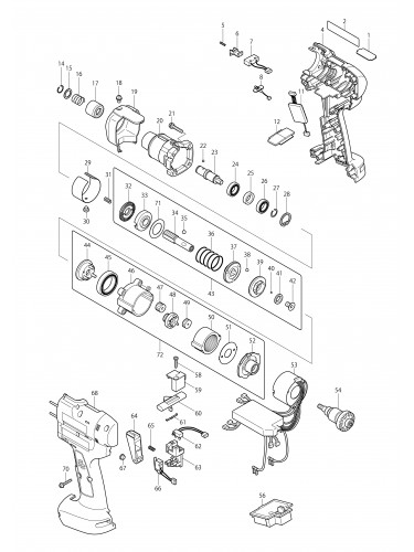 Vue éclatée Makita BFT041F#01