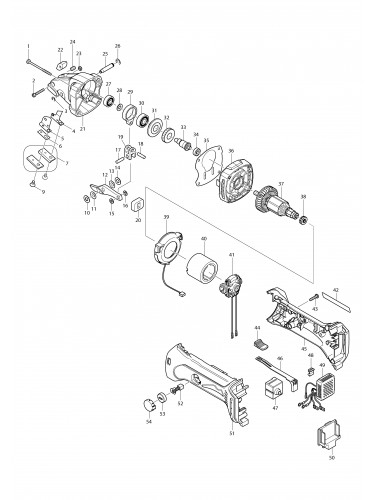 Vue éclatée Makita BJS160#01