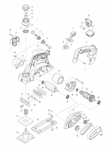 Vue éclatée Makita BKP140#01