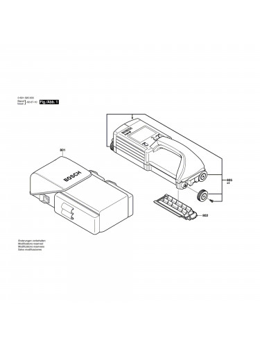 Vue éclatée Bosch D-TECT100 0601095003 #01